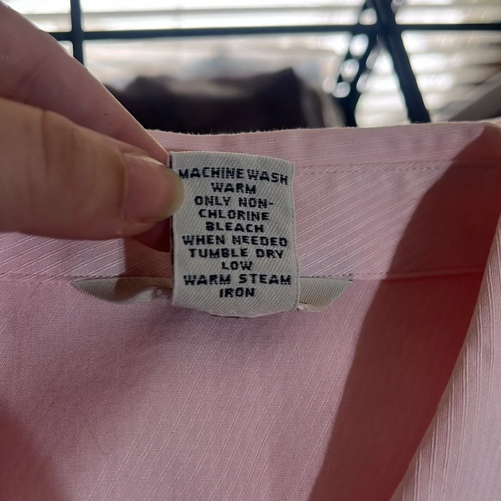 Brooks Brothers Light Pink Cotton Button Down Blouse Size 4 - Picture 7 of 7